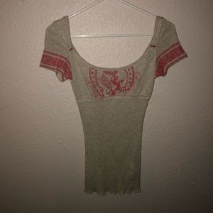 Vintage top, free people XS